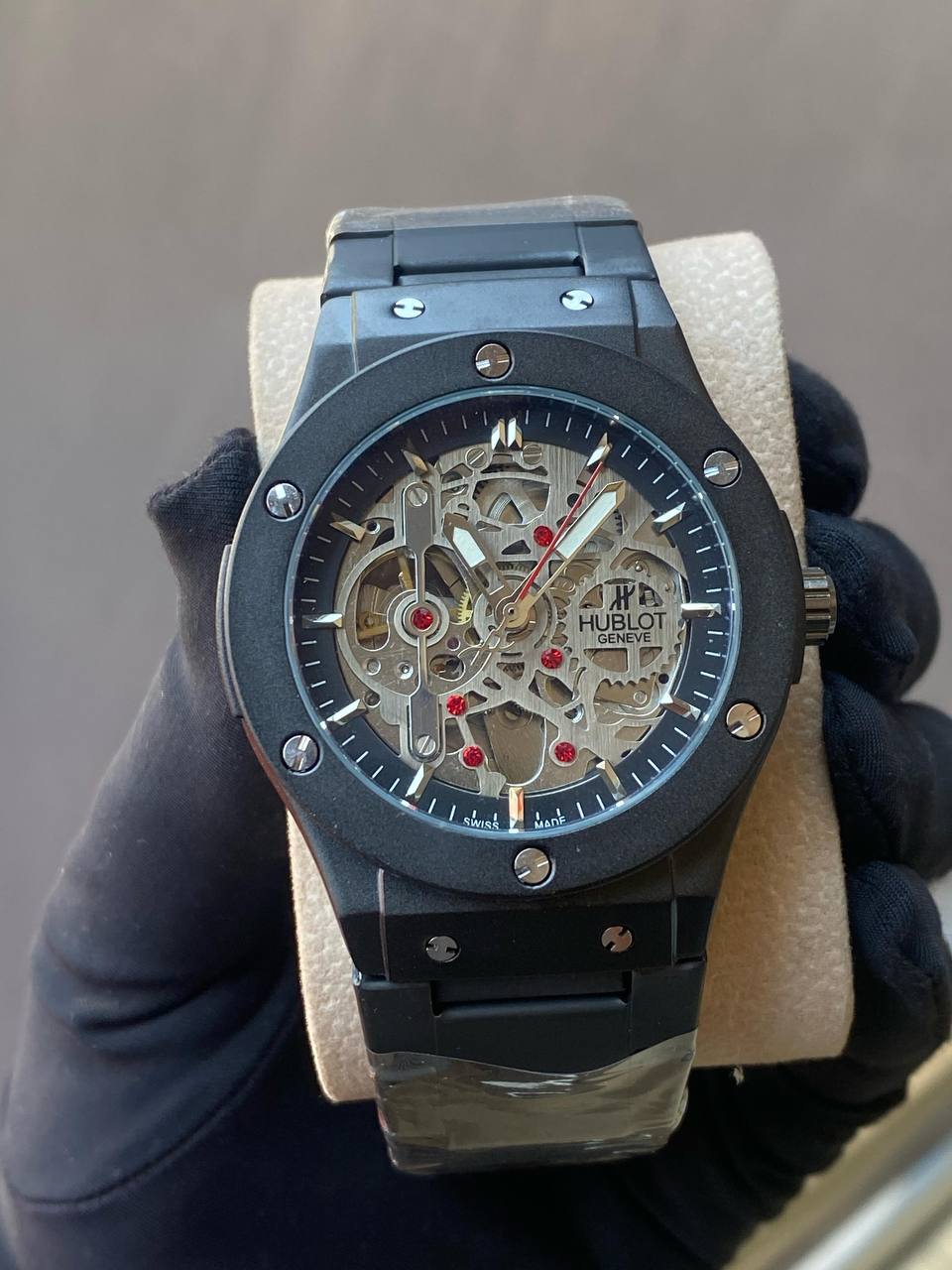 Hublot Classic Fusion Skeleton – Black Case, Gold Accents