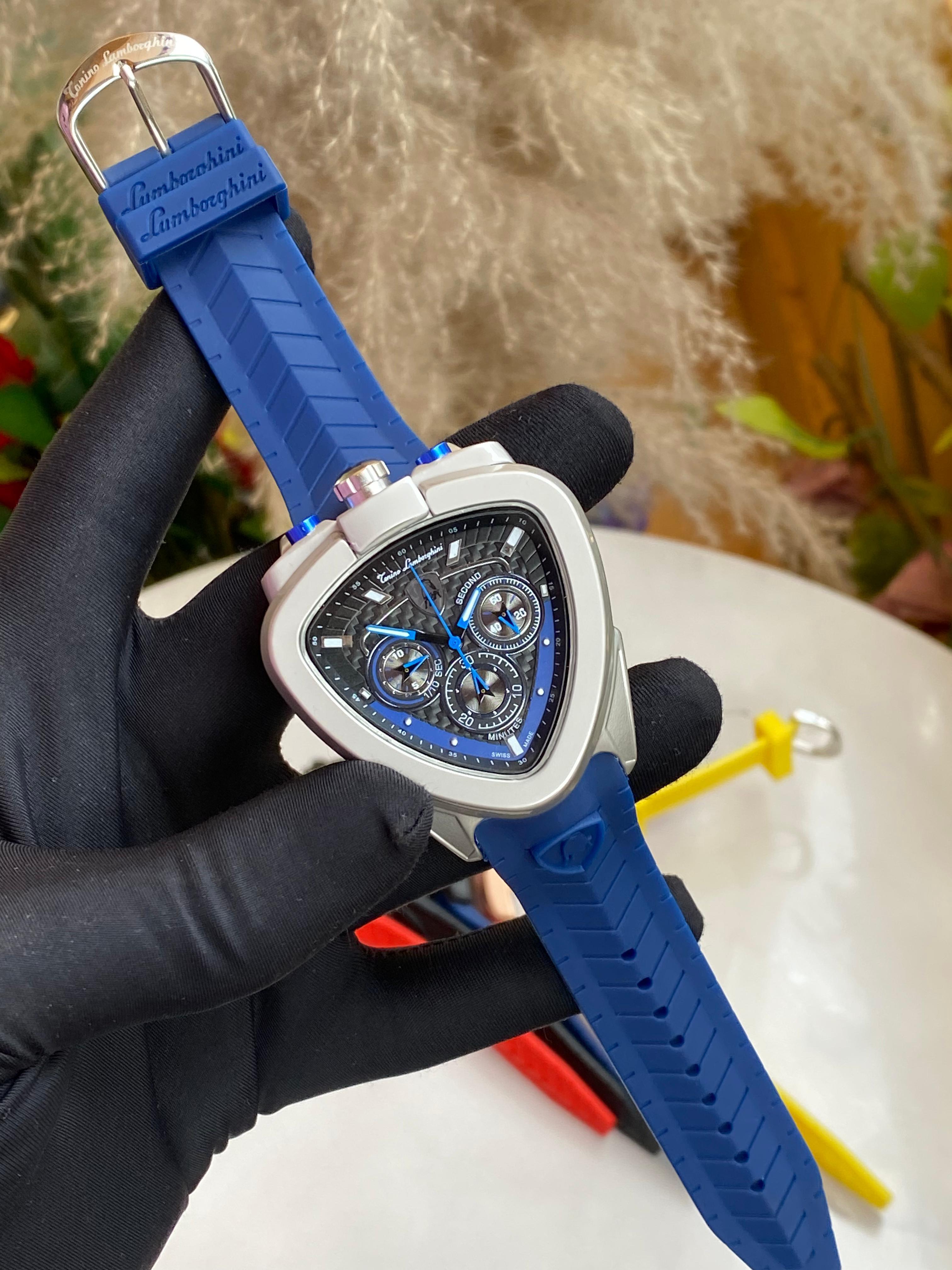 Lamborghini Tonino Chronograph – Steel Case, Blue Dial