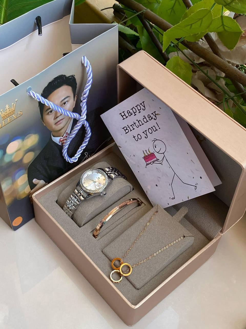 Birthday Watch & Jewelry Trio