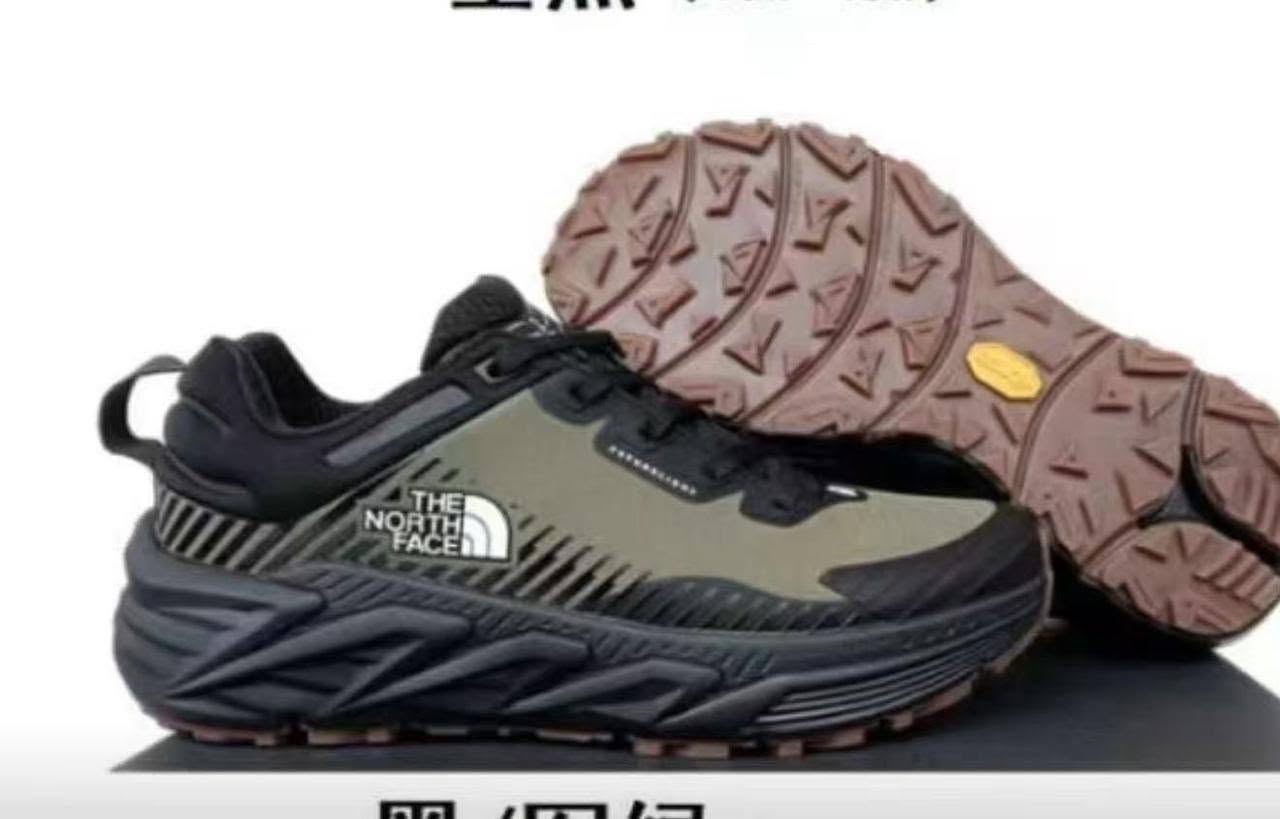 The North Face N98 FUTURELIGHT Trail Shoes – Black, Olive, Gum Sole